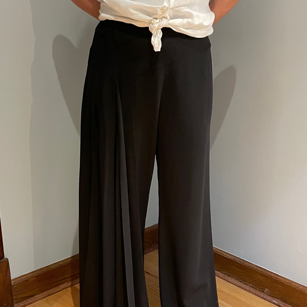 Stunning Chanel vintage pants/ trousers with front fringe!